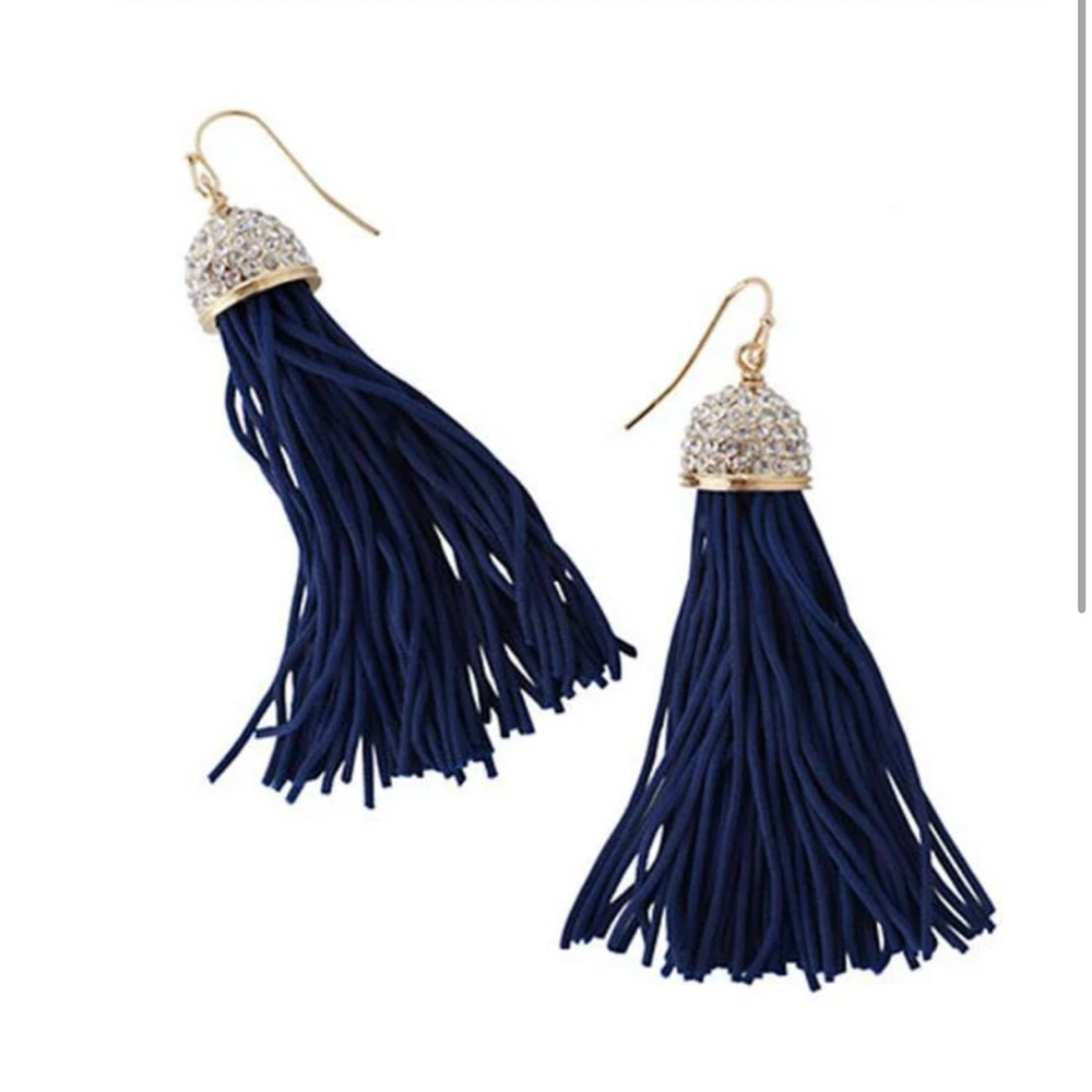 Lilly Pulitzer Midnight Tassel Earrings